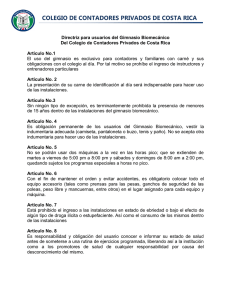 directriz gimnasio biomecanico - Colegio de Contadores Privados