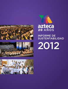 Informe de Sustentabilidad 2012 - TV Azteca
