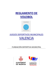 Reglamento Voleibol - Fundación Deportiva Municipal de Valencia