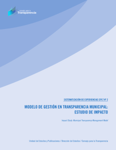 modelo de gestión en transparencia municipal: estudio de impacto