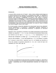 Mercado, predecibilidad y catástrofes