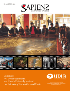 Contenido: Dossier Patrimonial Historia Universal y Nacional