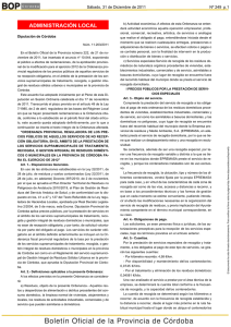 Boletín Oficial de la Provincia de Córdoba
