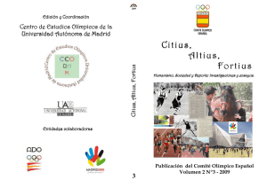 Publicaciones de Citius, Altius, Fortius. Año 2009