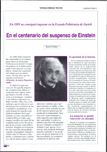 En el centenario del suspenso de Einstein