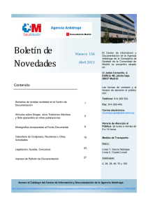 Boletín de Novedades - Comunidad de Madrid