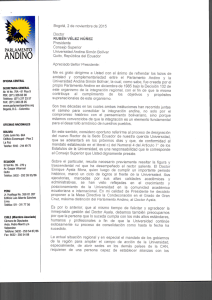 la carta del Parlamento Andino