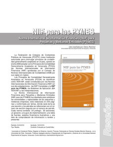 NIIF para las PYMES Norma Internacional de Información Financiera