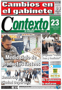 09/02/2016 - Periódico Contexto de Durango