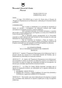 Resolución Nº 513/10 - Universidad Nacional del Nordeste