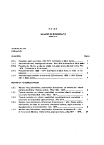 Demograf&iacute;a 1974