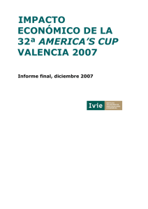 impacto económico de la 32ª america`s cup valencia 2007