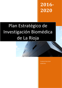 Borrador del Plan Estratégico de Investigación Biomédica de La