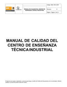 Manual de Calidad del CETI.