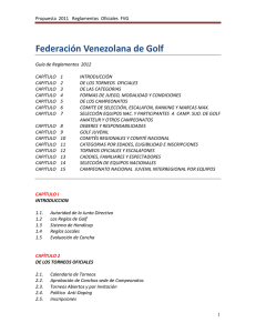 Reglamentos Oficiales FVG. - Federación Venezolana de Golf