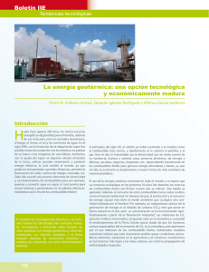 Boletín IIE La energía geotérmica: una opción tecnológica y