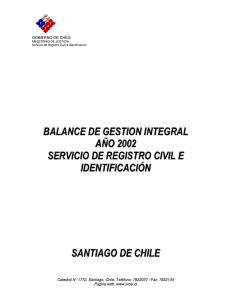 Balance de Gestión Integral 2002