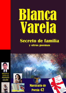 SECRETO DE FAMILIA Y OTROS POEMAS, POR BLANCA VARELA