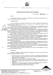 Decreto de la Alcaldía N° 002-2015-MDCC