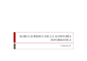MARCO JURIDICO DE LA AUDITORÍA INFORMATICA (1)