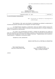 Comunicación “B” - del Banco Central de la República Argentina