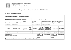 Universidad Autónoma del Estado de México 1 Programa de