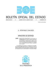 boletín oficial del estado - Fuerzas Armadas Españolas