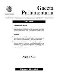 29-Abril-2015 - Gaceta Parlamentaria, Cámara de Diputados