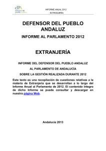 extranjeria - Defensor del Pueblo Andaluz