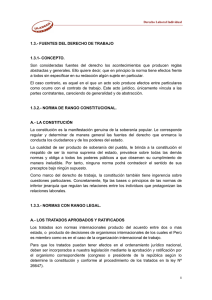 1.3.- FUENTES DEL DERECHO DE TRABAJO 1.3.1
