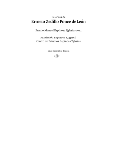 Ernesto Zedillo Ponce de León - Centro de Estudios Espinosa