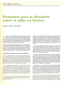Elementos para la discusión sobre el ejido en México