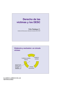 Derecho de las victimas y los DESC