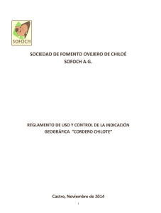 Reglamento de uso Cordero Chilote