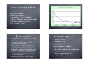 Tema 3.- Dinero e inflación