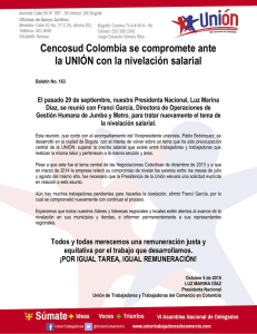 Cencosud Colombia se compromete ante la UNIÓN con la