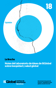 Notas del Laboratorio de Ideas de ISGlobal sobre inequidad y salud