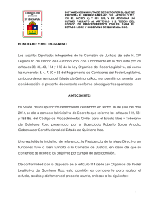 Documento - Poder Legislativo del Estado de Quintana Roo
