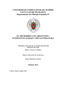 El microrrelato argentino: intertextualidad y - E