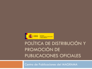 Política de distribución y promoción de publicaciones del MAGRAMA