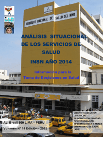 ASIS 2014 INSN - INSN Instituto Nacional de Salud del Niño