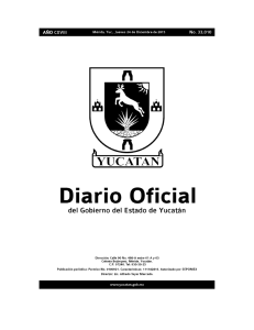 Ley de Ingresos del Estado de Yucatán para el ejercicio fiscal 2016