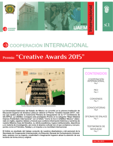 Premio “Creative Awards 2015” - Universidad Autónoma del Estado