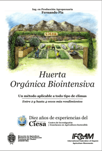 Huerta Orgánica Biointensiva