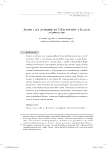 Acceso y uso de internet en Chile: evolución y factores