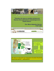 Estudios de casos en predios lecheros de Buenos Aires aplicando