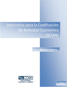 Instructivo para la Codificación de Actividad Económica