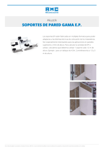 soportes de pared gama ep