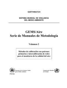 GEMS/Aire Serie de Manuales de Metodología