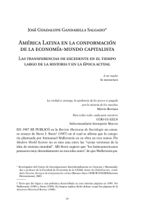 América Latina en la conformación de la economía